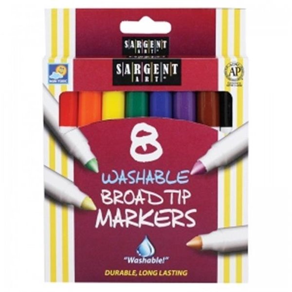 Sargent Art Sargent Art SAR221550BN Washable Felt Super Tip Markers Broad Tip - Pack of 12 SAR221550BN